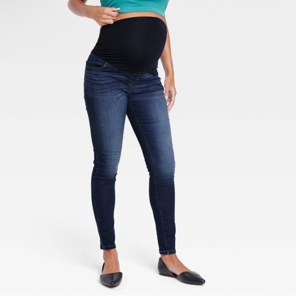 Women's Blue Maternity Jeans-Ingrid and Isabel size 10